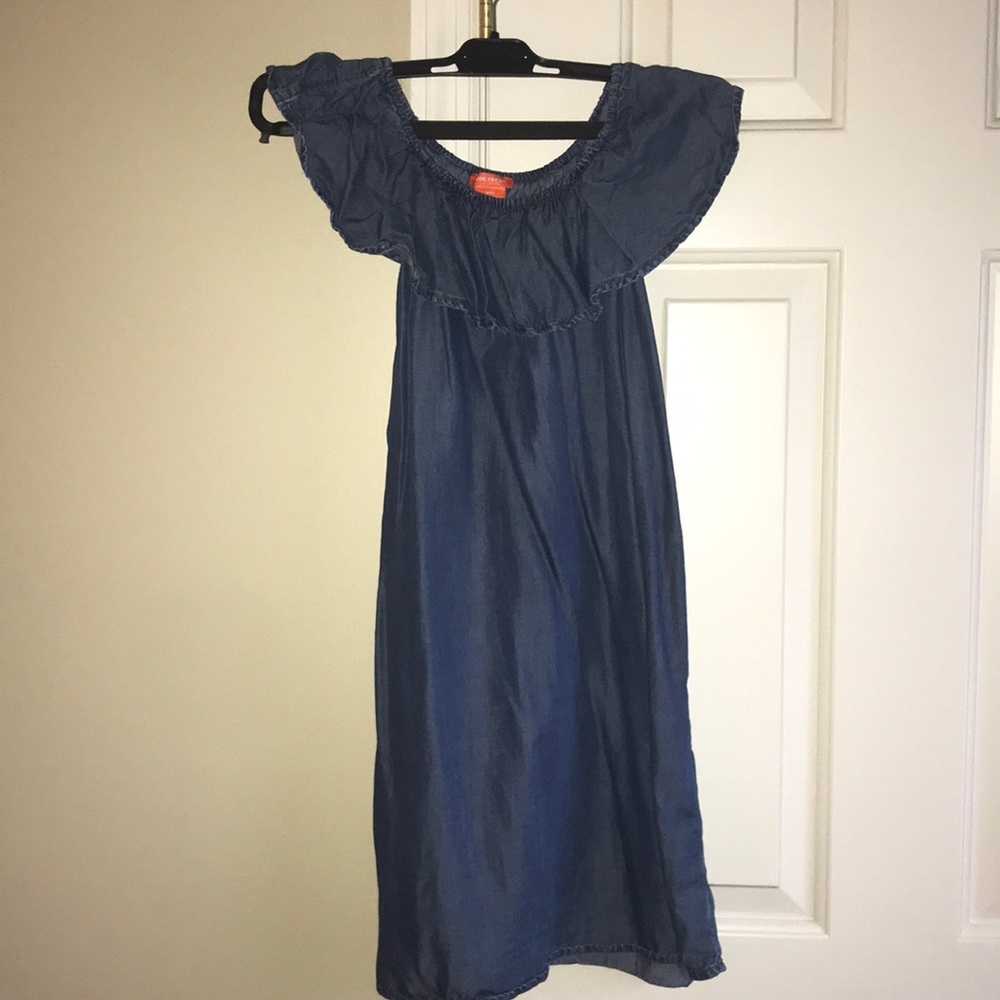Joe Fresh Denim Ruffle Dress, 10-12